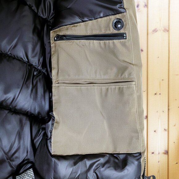 🔥 LIKE NEW! Men Winter Bomber Jacket- Insulated Coat, Olive Green (M)- NO FLAWS - Picture 8 of 9